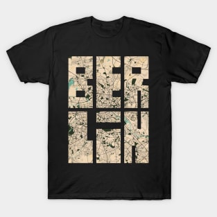 Berlin, Germany City Map Typography - Vintage T-Shirt